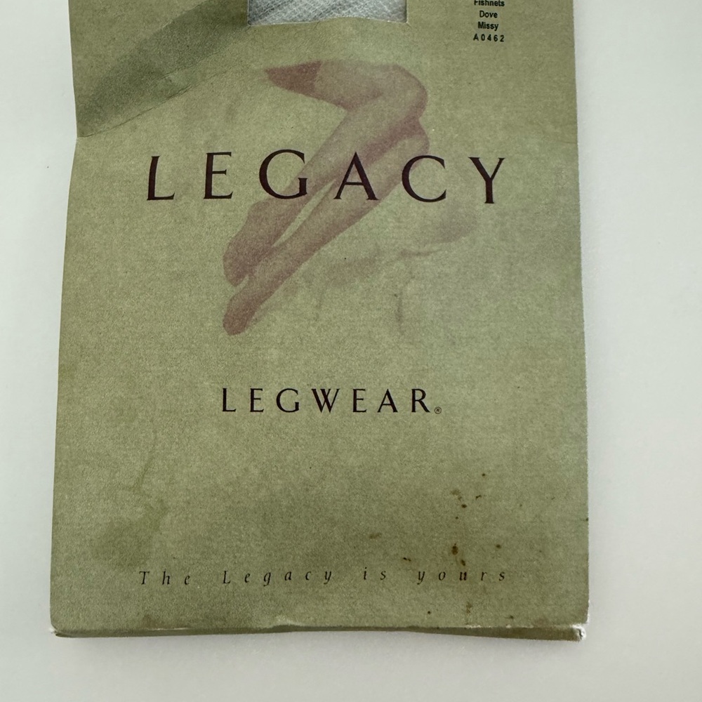 Y2K Legacy Italian Micro Fishnet Tights - Dove Gray, Missy Size (New in Package)